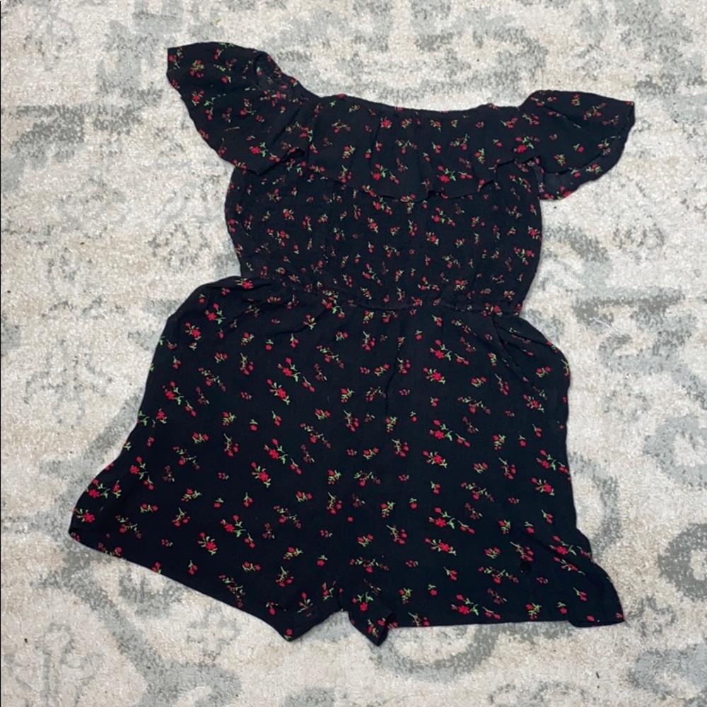 Superdry Black Floral Romper
